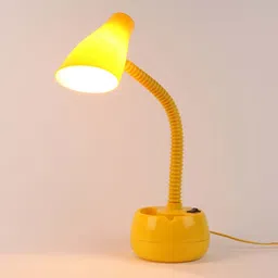 Central Red Study Lamp With ABS Plastic Base By Beverly Studio image 3