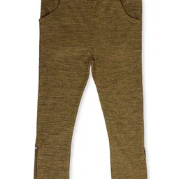 earth conscious Girls Beige Solid Relaxed-Fit Jeggings-image-38