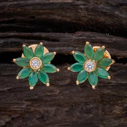 Kushal's Fashion Jewellery Gold-Plated Contemporary Studs Earrings-picture-31