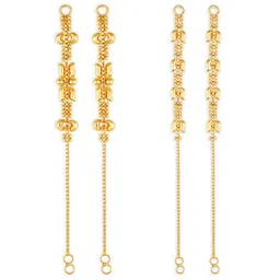Vighnaharta Set Of 2 Gold-Plated Classic Ear Cuffs-picture-35