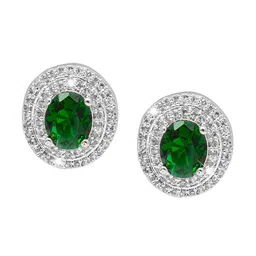 Shining Jewel - By Shivansh Women Oval Studs Earrings-picture-33