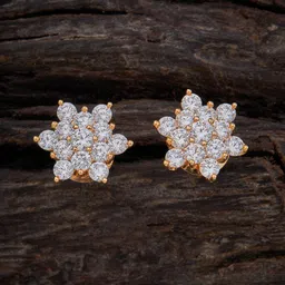 Kushal's Fashion Jewellery Gold-Plated Floral Studs Earrings-picture-21