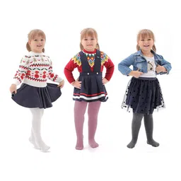 SYGA Girls Pack Of 3 Stockings-image-73