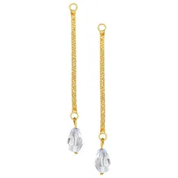 Vighnaharta Gold-Plated Floral Drop Earrings-picture-28