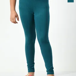 BAESD Girls Pack Of 2 Solid Mid-Rise Ankle Length Leggings-picture-26