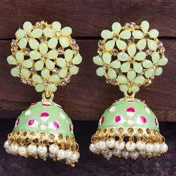 Sukkhi Gold-Plated Contemporary Jhumkas Earrings-picture-28