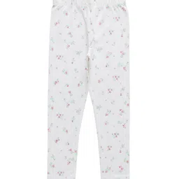 JusCubs Girls Floral Printed Cotton Churidar-Length Leggings-picture-29