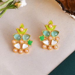 Voylla Gold-Plated Contemporary Studs-picture-28
