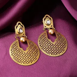 THE AAB STUDIO Gold-Toned Circular Chandbalis Earrings-picture-24