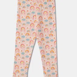 R&B Infant Girls Printed Ankle Length Cotton Leggings-picture-43