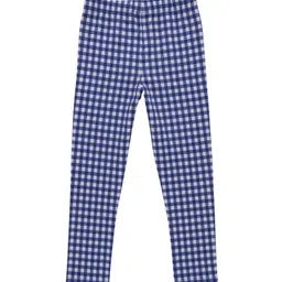 JusCubs Girls Checked Ankle-Length Cotton Leggings-image-4