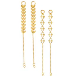 Vighnaharta Set Of 2 Gold-Plated Classic Ear Cuffs-picture-12