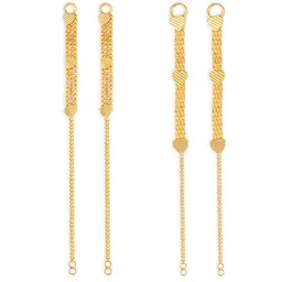 Vighnaharta Set Of 2 Gold-Plated Classic Ear Cuffs-picture-29