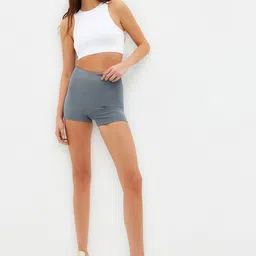 Trendyol Women High-Rise Sports Shorts-picture-6