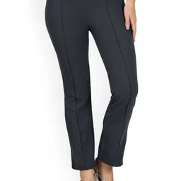 Ambuja International Women Mid-Rise Regular Fit Trousers-image-8