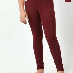 BAESD Girls Pack Of 2 Solid Mid-Rise Leggings-image-82