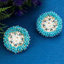 Sukkhi Gold-Plated Contemporary Studs Earrings-picture-20