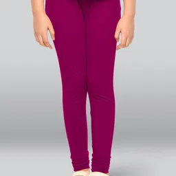 LYRA Girls Mid-Rise Cotton Ankle-Length Leggings image 1