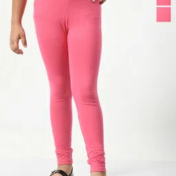 BAESD Girls Pack Of 3 Solid Mid-Rise Ankle Length Leggings-picture-37