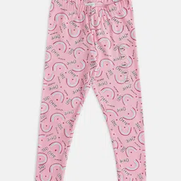 Pantaloons Junior Girls Printed Cotton Ankle Length Leggings-image-44
