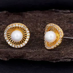 Sukkhi Gold Plated Contemporary Studs Earrings image 1