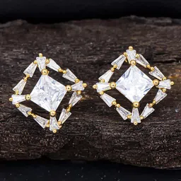 Sukkhi Gold-Plated Contemporary Studs Earrings-picture-17