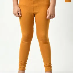BAESD Girls Pack Of 2 Solid Churidar-Length Leggings-picture-38