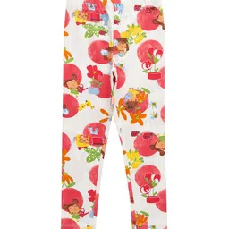 JusCubs Girls Conversational Printed Cotton Ankle Length Leggings-picture-16