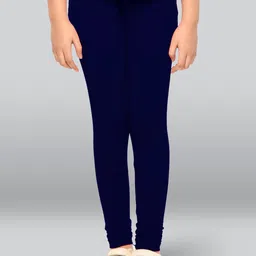 LYRA Girls Mid-Rise Cotton Churidar-Length Leggings-picture-29