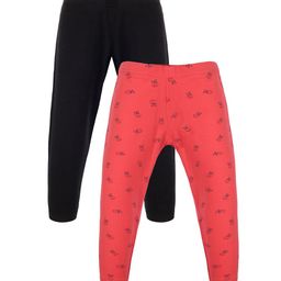 PLUM TREE Girls Pack Of 2 Cotton Leggings-picture-26