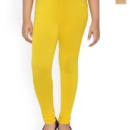 FRENCH KLEIDER Girls Pack Of 2 4-Way Stretch Churidar Length Leggings-picture-18
