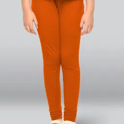 LYRA Girls Mid-Rise Cotton Churidar-Length Leggings-picture-20
