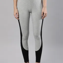 Femmora Women Colourblocked Ankle Length Sports Tights-image-36