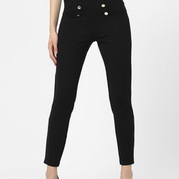 ONLY Women Black Solid Skinny-Fit Jeggings-picture-7