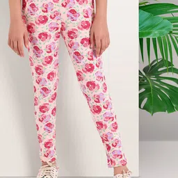 ARIAS By LARA DUTTA Girls Printed Rib Knit Ankle Leggings-picture-12