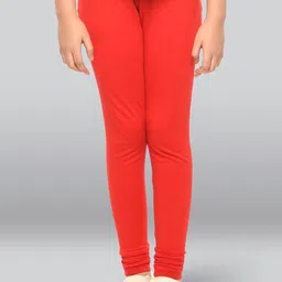 LYRA Girls Mid-Rise Cotton Churidar-Length Leggings-picture-32