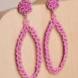 XPNSV Beaded Dangler Drop Earrings-picture-16