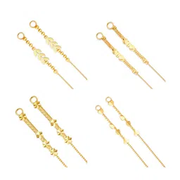 Vighnaharta Set Of 4 Gold-Plated Classic Ear Cuffs-picture-39