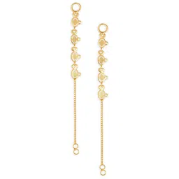 Vighnaharta Gold-Plated Classic Ear Cuffs-image-16