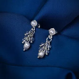 Accessorize Gold-Plated Classic Pearls-Studded Drop Earrings-picture-31