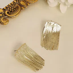 SOHI Gold-Plated Square Drop Earrings-picture-21