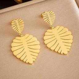 EL REGALO Leaf Shaped Drop Earrings-picture-15