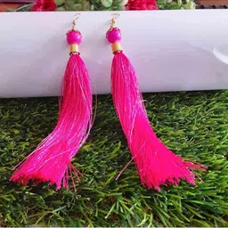 RICH AND FAMOUS Pink Contemporary Drop Earrings-picture-24
