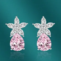 Designs & You Silver-Plated Contemporary Drop Earrings image 1