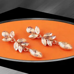 GRLIE Contemporary Crystals Drop Earrings image 1