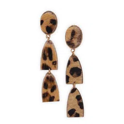 DEEBACO Beige Geometric Drop Earrings image 1
