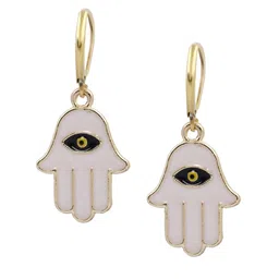 EL REGALO White Contemporary Drop Earrings image 1