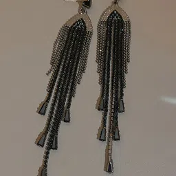 Shining Diva Fashion Silver Plated Contemporary Drop Earrings-image-49