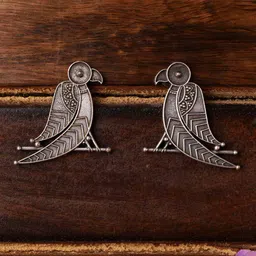 VENI Silver-Plated Contemporary Studs Earrings-picture-11