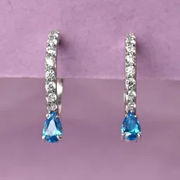 Clara 925 Sterling Silver Contemporary Hoop Earrings-picture-15